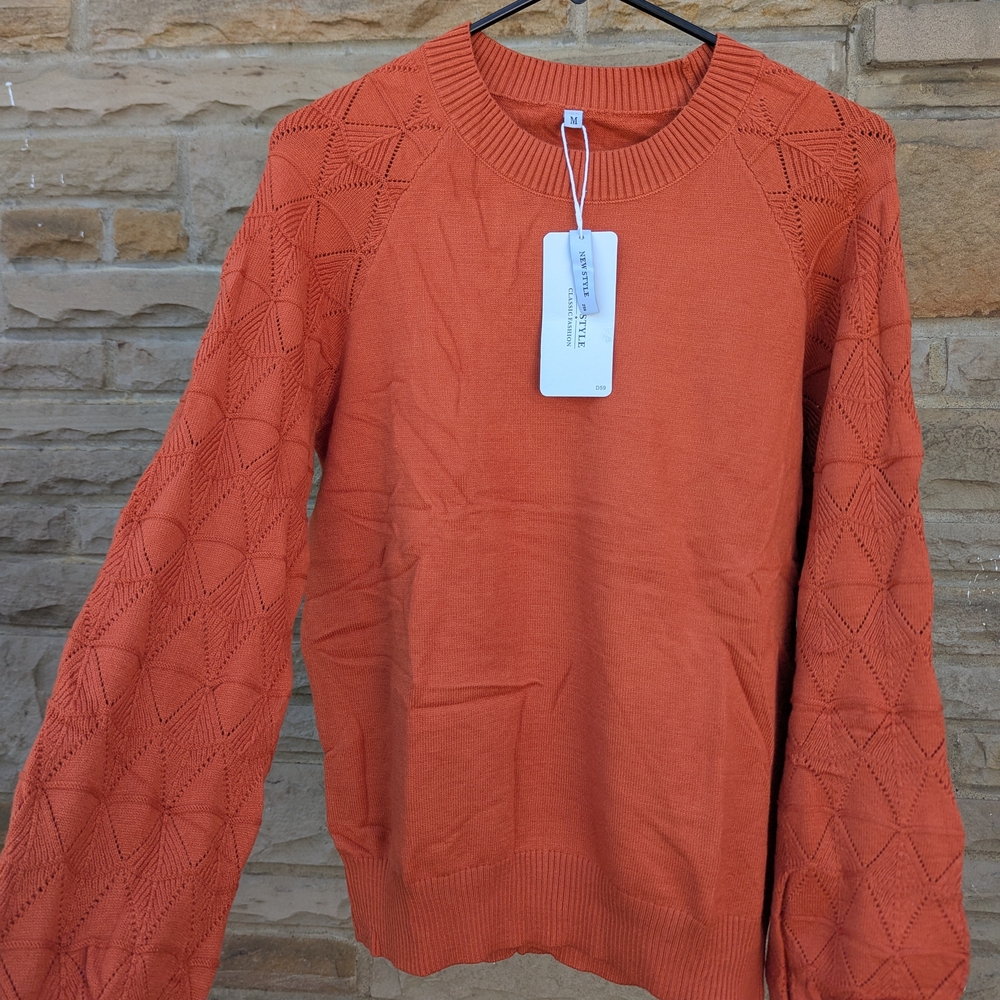 Long Sleeve Sweater With Round Neck For Women